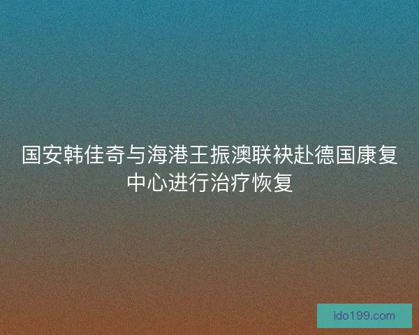 国安韩佳奇与海港王振澳联袂赴德国康复中心进行治疗恢复